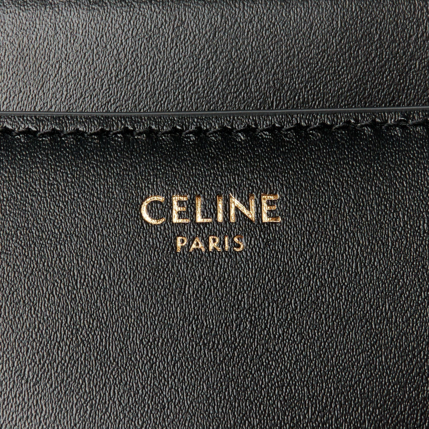 Celine Satinated Calfskin Mini 16 Top Handle Bag Black 7 of 11
