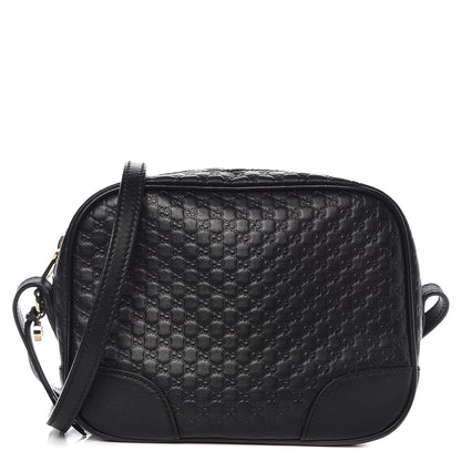 Gucci Microguccissima Mini Bree Messenger Bag Black 1 of 7