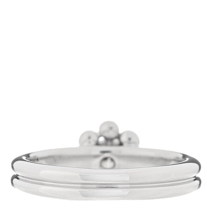 Tiffany 18K White Gold Diamond Paloma Picasso Jolie Flower Ring 49 5 3 of 6