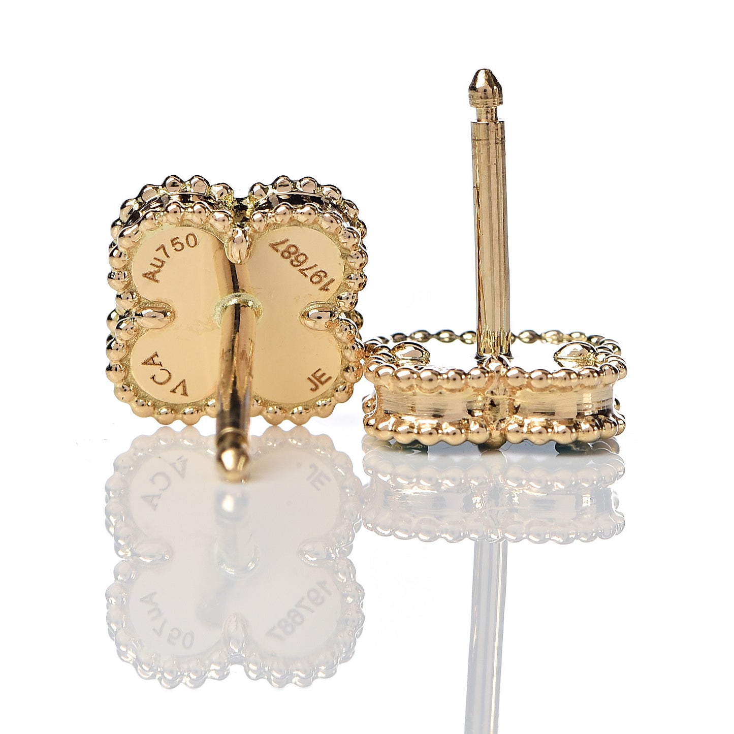 18K Yellow Gold Turquoise Sweet Alhambra Earrings