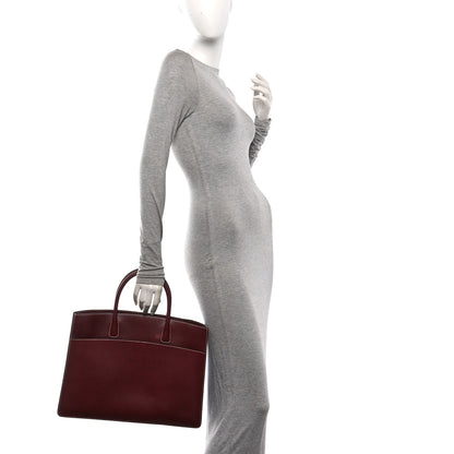 Hermes Veau Grain Lisse White Bus 40 Rouge Vif 2 of 9