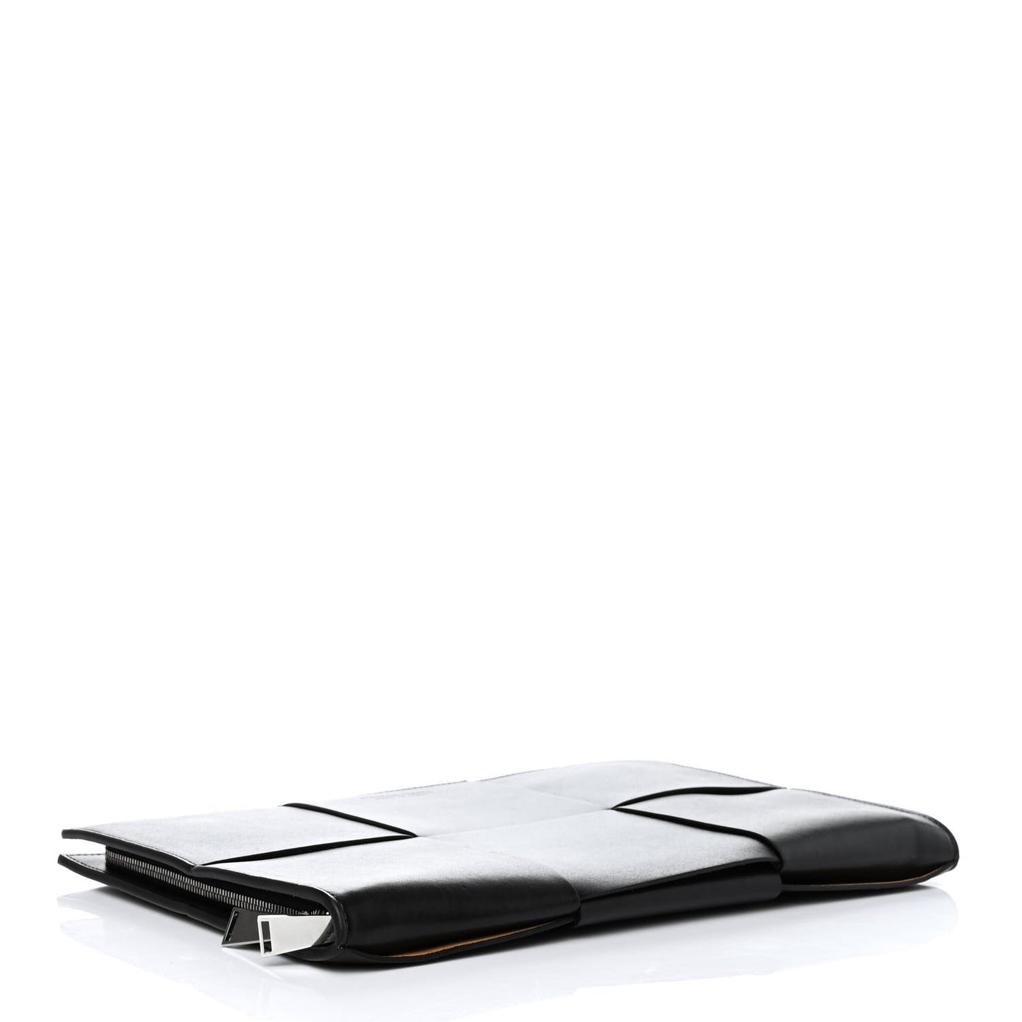Calfskin Maxi Intrecciato Document Case Black