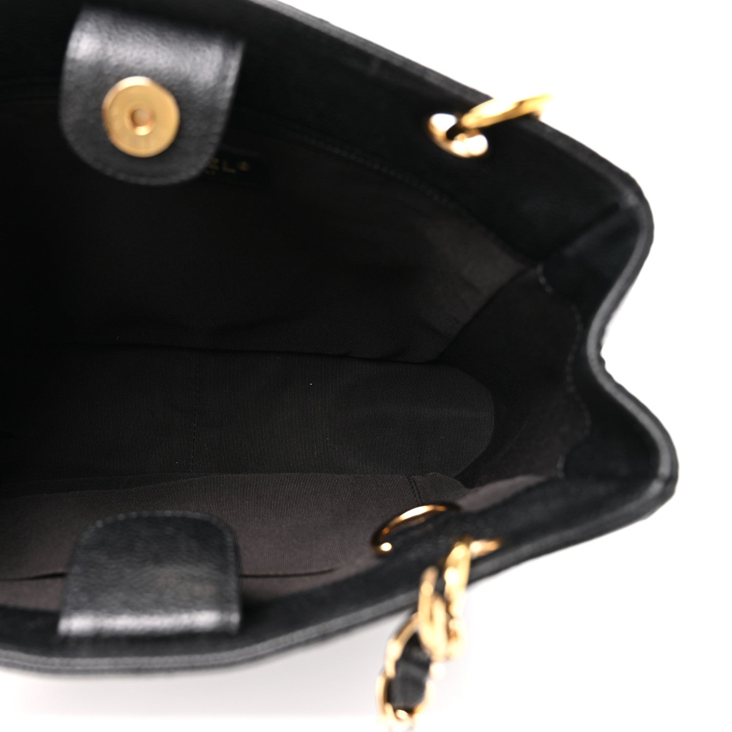 Chanel Caviar Quilted Petit Shopping Tote PST Black 4 of 10