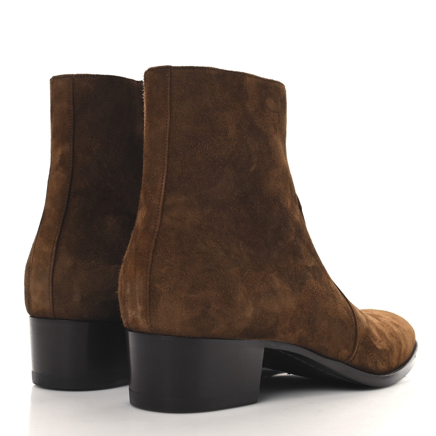 Saint Laurent Suede Calfskin Mens Wyatt 40 Zip Boots 45 Land 5 of 10