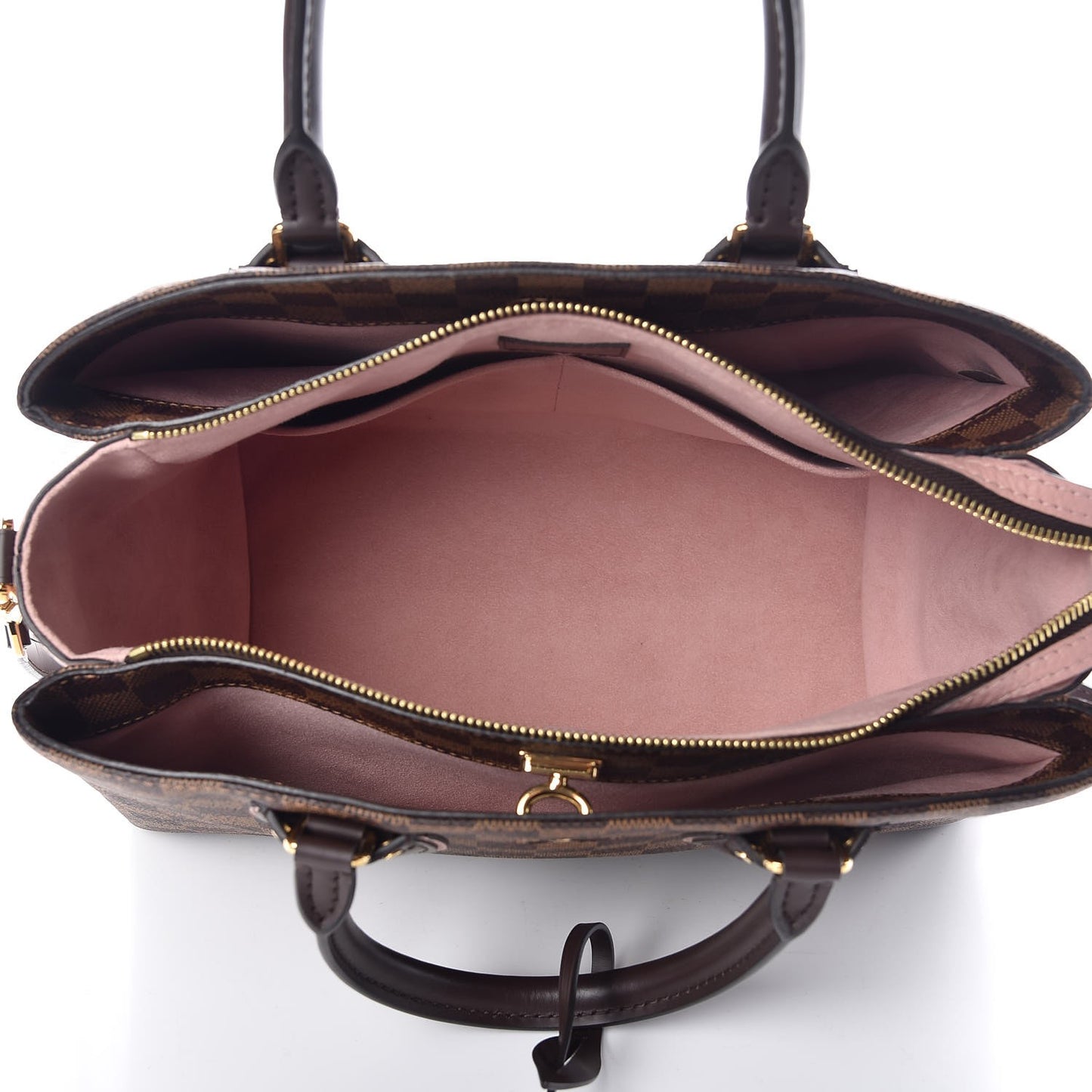 Cuir Taurillon Damier Ebene Normandy Magnolia