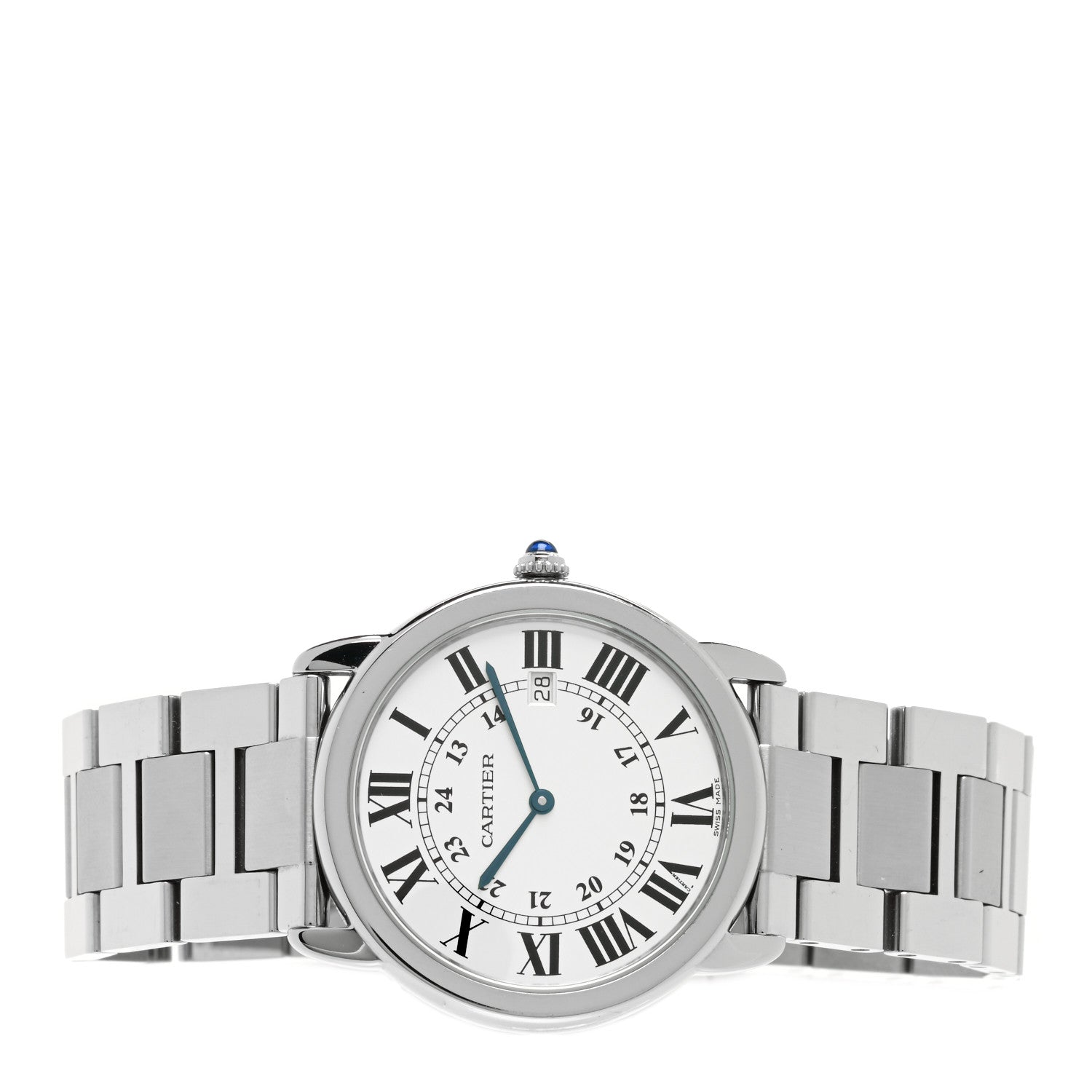Cartier Stainless Steel 36mm Ronde Solo Quartz Watch 2 of 5