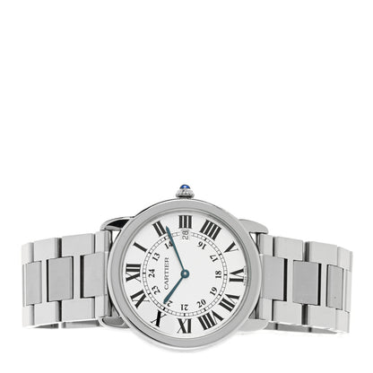 Cartier Stainless Steel 36mm Ronde Solo Quartz Watch 2 of 5