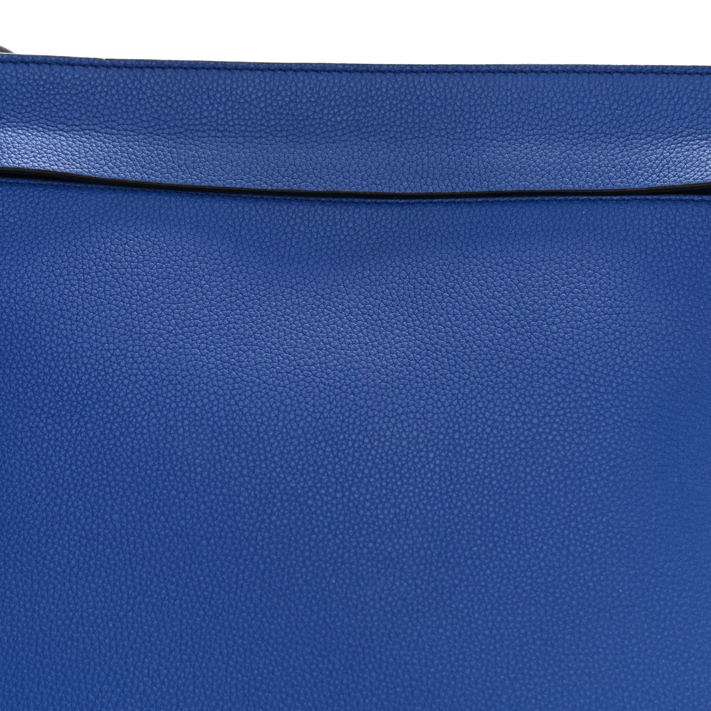 Calfskin T Pouch Bag Blue