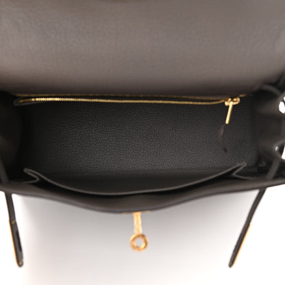 Hermes Togo Kelly Retourne 25 Etain 5 of 11