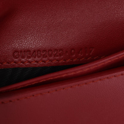 Saint Laurent Ribbed Calfskin Opium Monogram Compact Zip Around Wallet Black 7 of 8