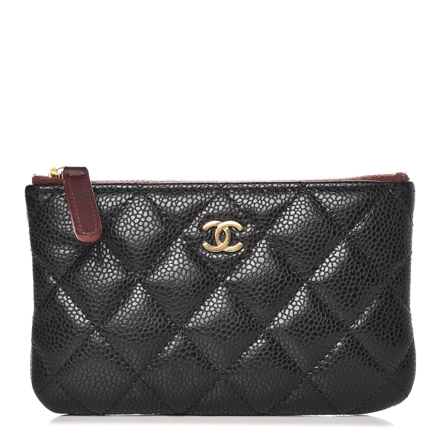 Chanel Caviar Quilted Small Cosmetic Case Black 1 of 8