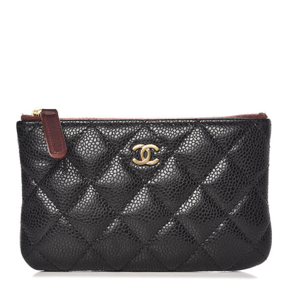 Chanel Caviar Quilted Small Cosmetic Case Black 1 of 8