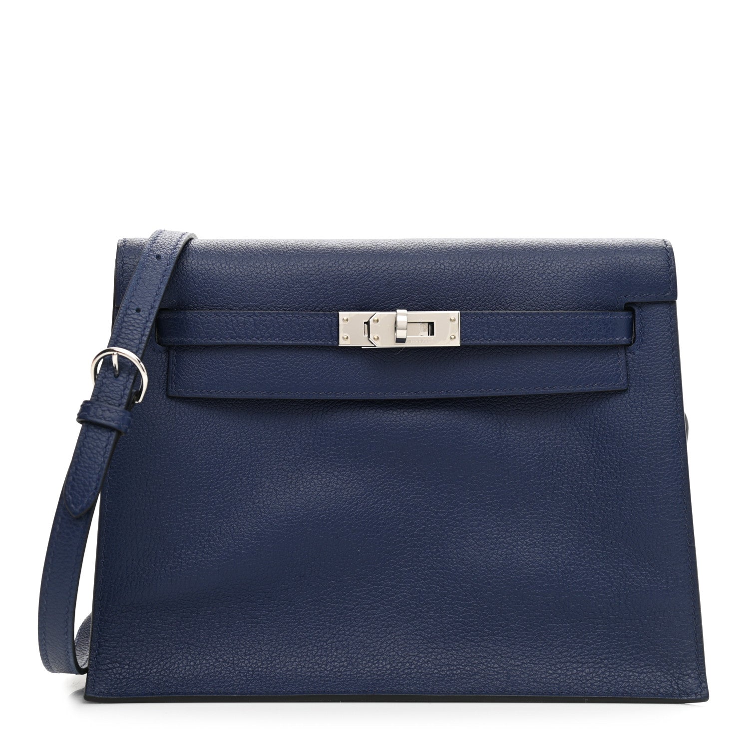 Hermes Evercolor Verso Kelly Danse II Belt Bag Bleu Saphir Bleu France 1 of 9