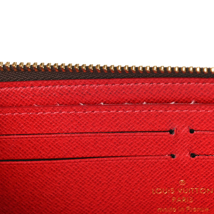 Louis Vuitton Damier Ebene Clemence Wallet Cherry 7 of 8