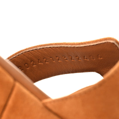 Hermes Suede Goatskin Jam 30 Sandals 38 Naturel 7 of 10