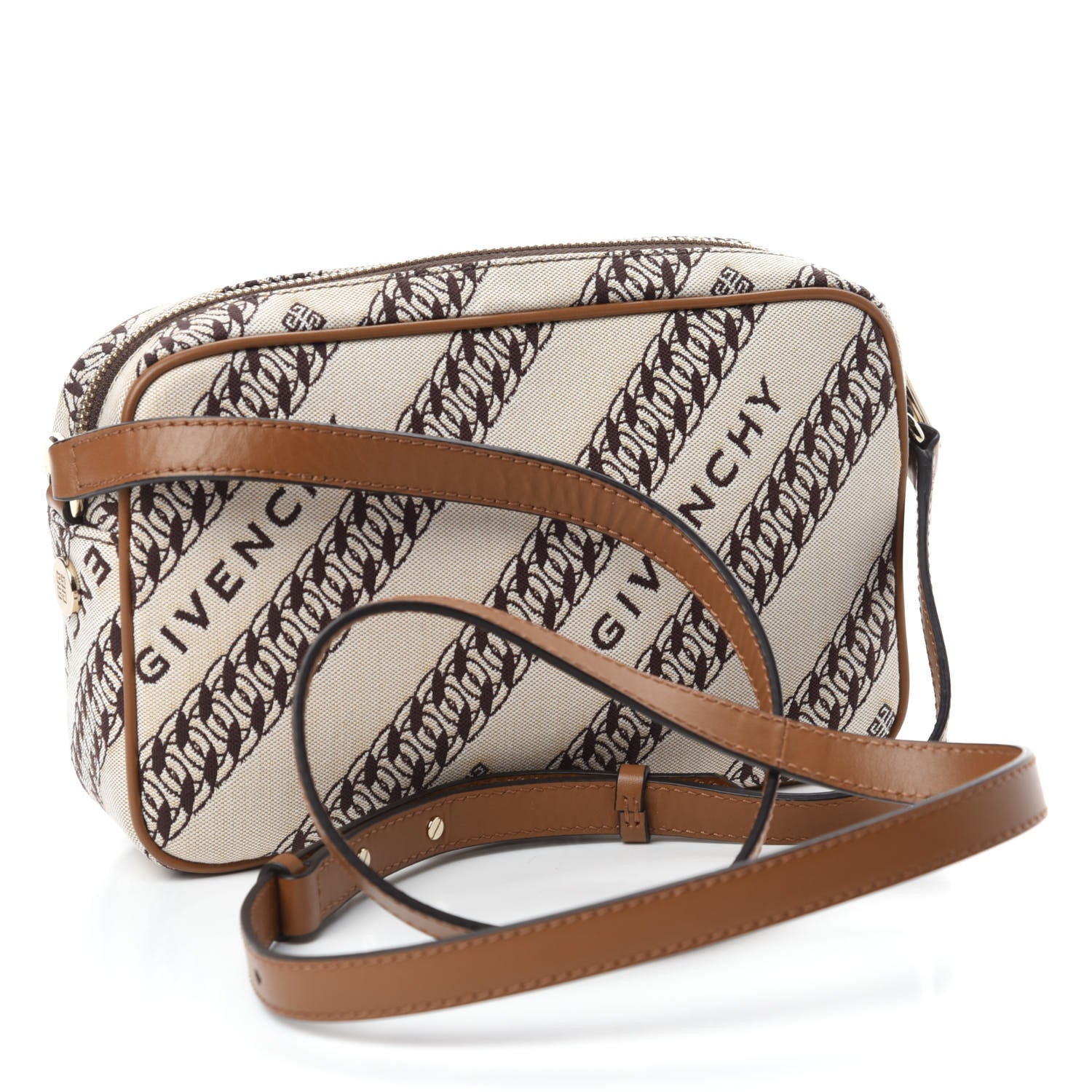 Givenchy Canvas Jacquard Bond Camera Bag Beige 3 of 9