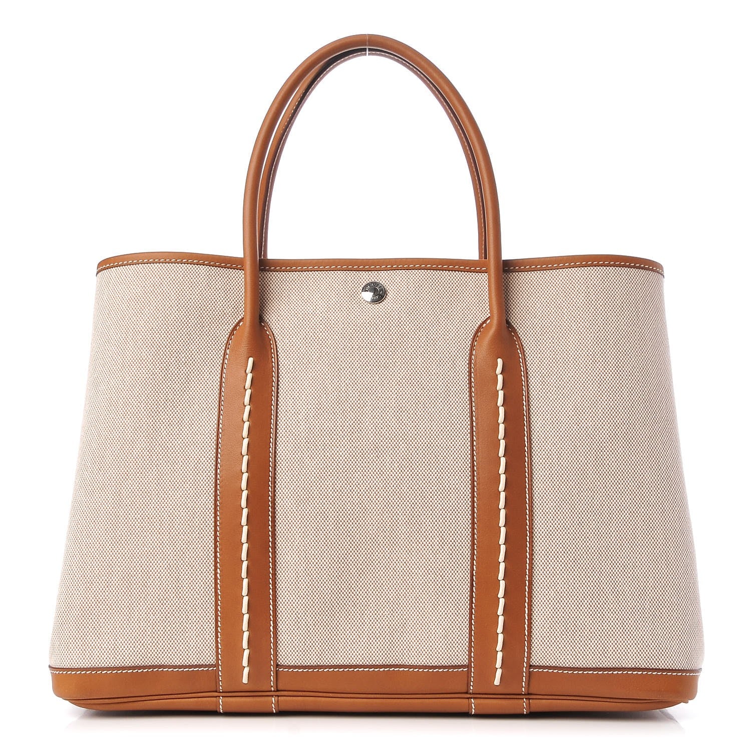 Hermes Barenia Toile Garden Party 36 MM Tote Ecru 1 of 10