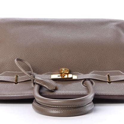 Hermes Taurillon Clemence Birkin 35 Etoupe 10 of 40