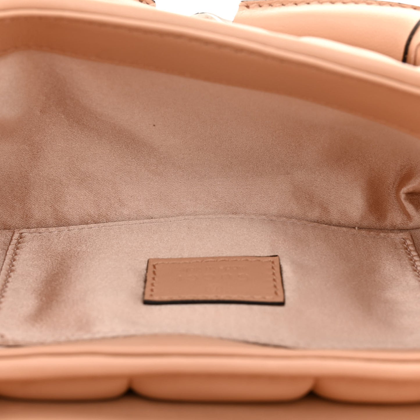 Nappa Vertical Matelasse Small Maxi Horsebit Chain Shoulder Bag Beige