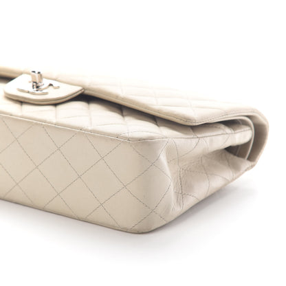 Chanel Lambskin Quilted Medium Double Flap Light Grey 8 of 8