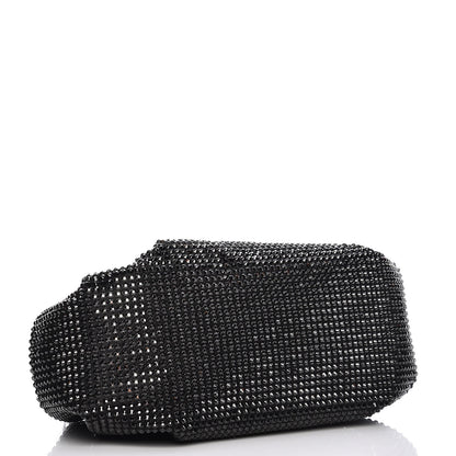 Judith Leiber Swarovski Crystal Kisslock Clutch Black Silver 4 of 10