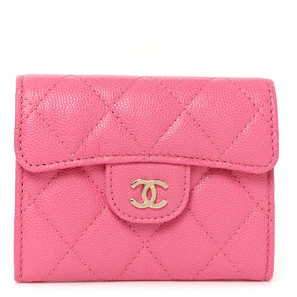 Chanel Caviar Quilted Coin Purse Pink 1 of 8