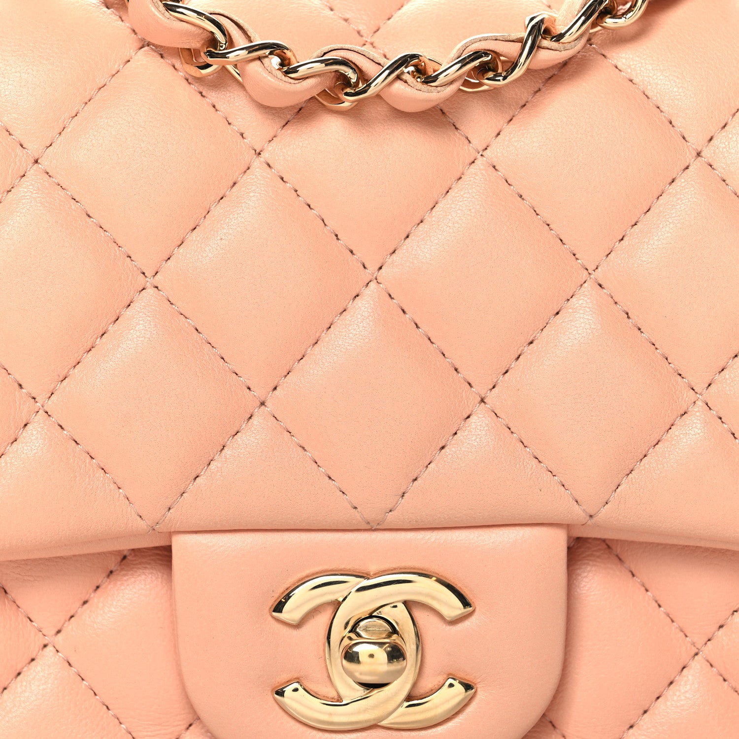 Chanel Lambskin Quilted Mini Square Flap 8 of 10
