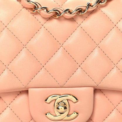 Chanel Lambskin Quilted Mini Square Flap 8 of 10