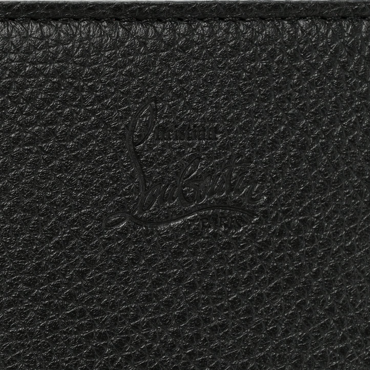 Calfskin Spikes Loubinthesky Paloma Clutch Black