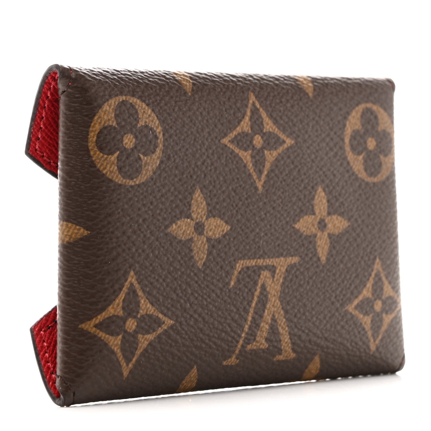 Louis Vuitton Monogram LV Colormania Kirigami Card Holder Sari Red