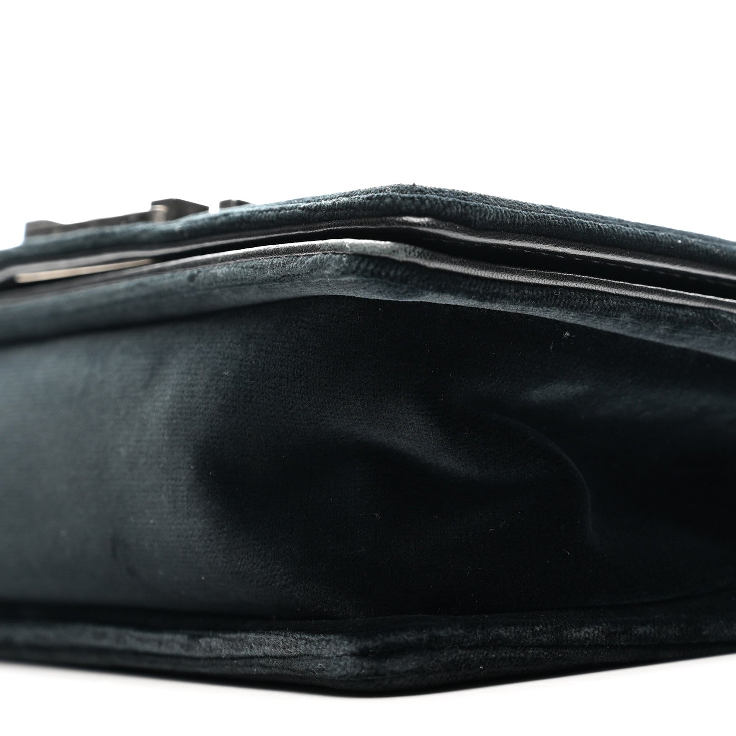 Chanel Velvet Quilted Small Boy Flap Black 10 of 12