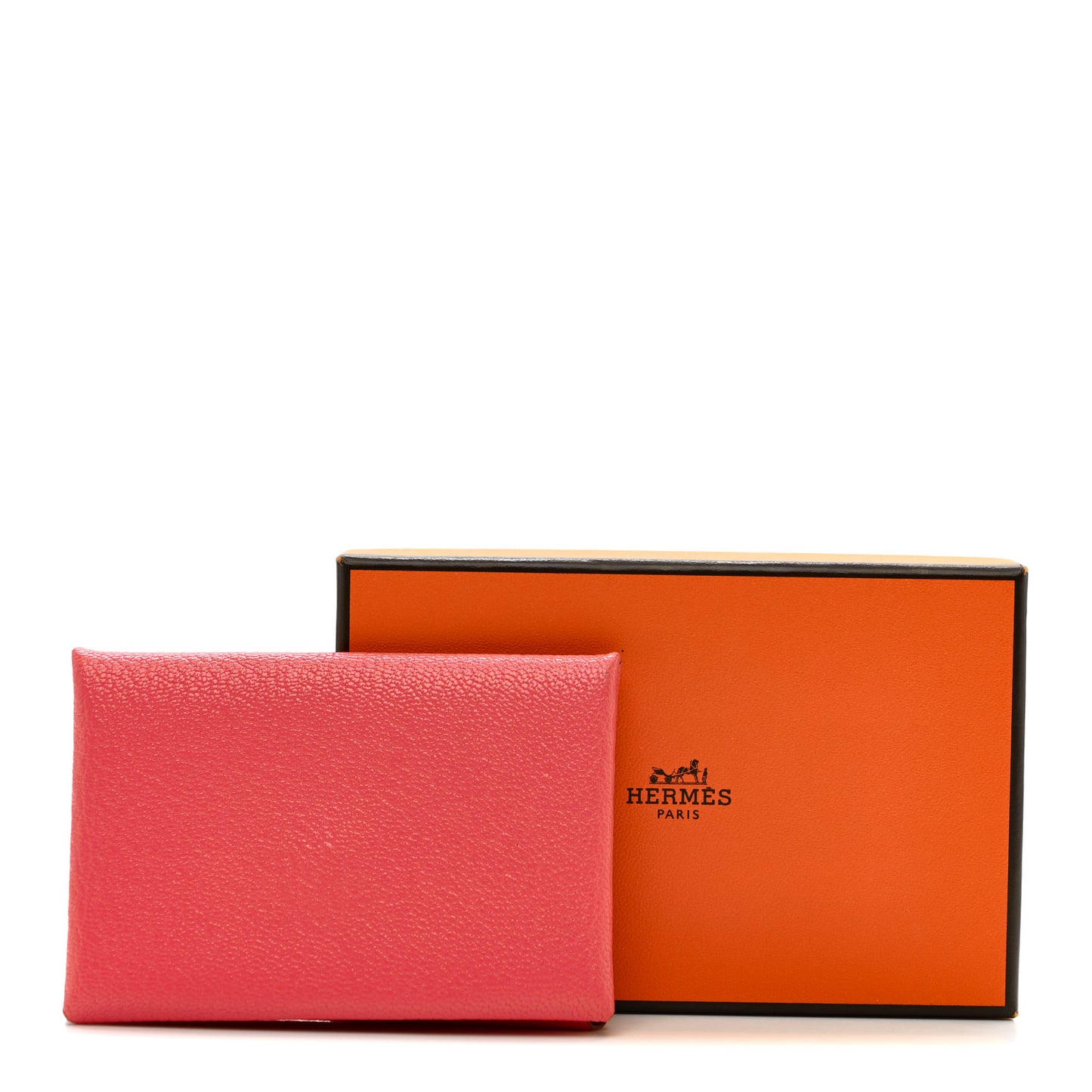 Chevre Mysore Calvi Card Case Rose Lipstick
