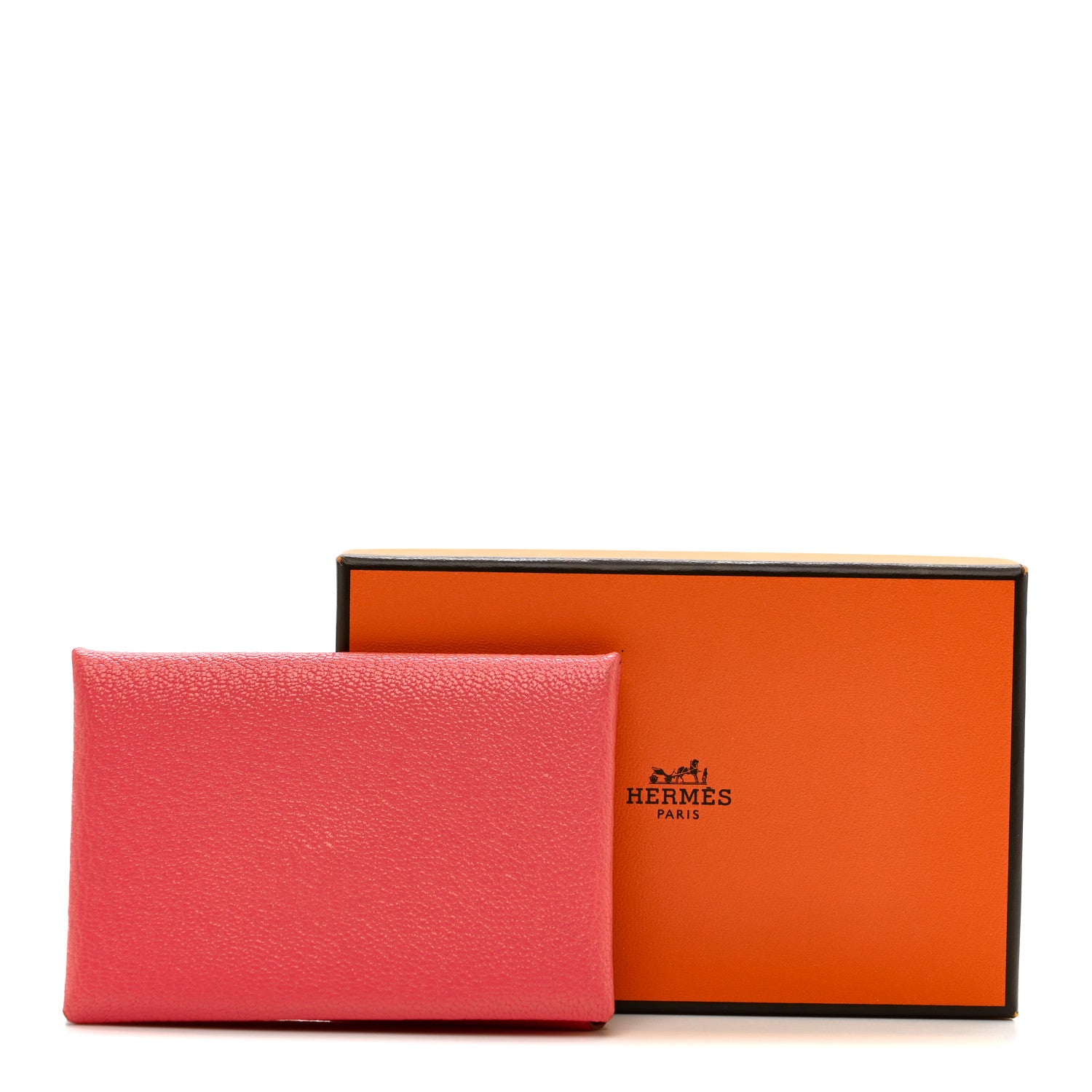 Hermes Chevre Mysore Calvi Card Case Rose Lipstick 8 of 8