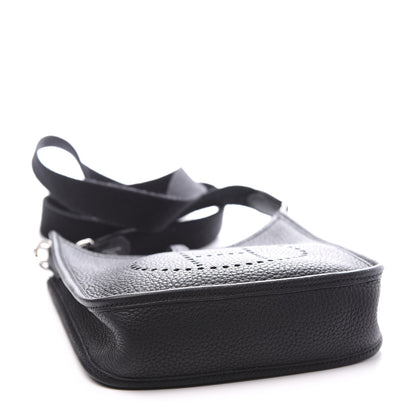 Hermes Taurillon Clemence Evelyne TPM Black 3 of 9