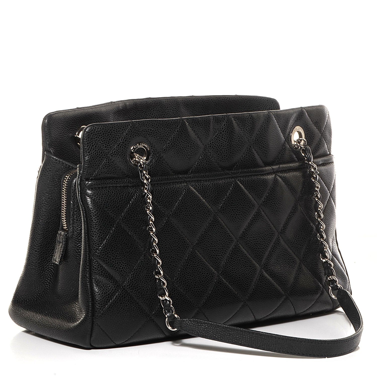 Chanel Caviar CC Timeless Tote Black 3 of 7
