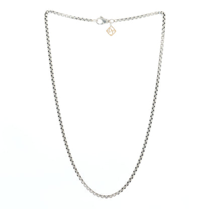 David Yurman Sterling Silver 14K Yellow Gold 2.7mm Box Chain Necklace 16" 2 of 3