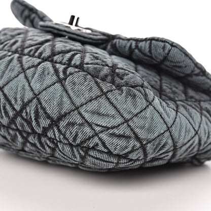 Chanel Denim Quilted Small Denimpression Flap Blue Black 9 of 10