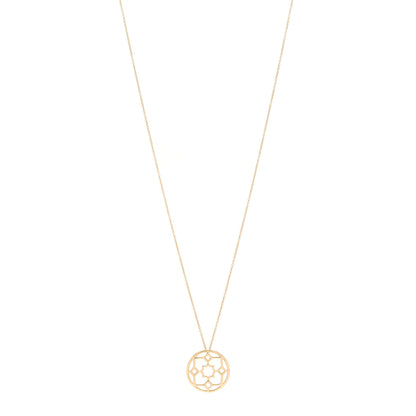 Tiffany 18K Yellow Gold Paloma Picasso Zellige Medallion Pendant Necklace 1 of 4
