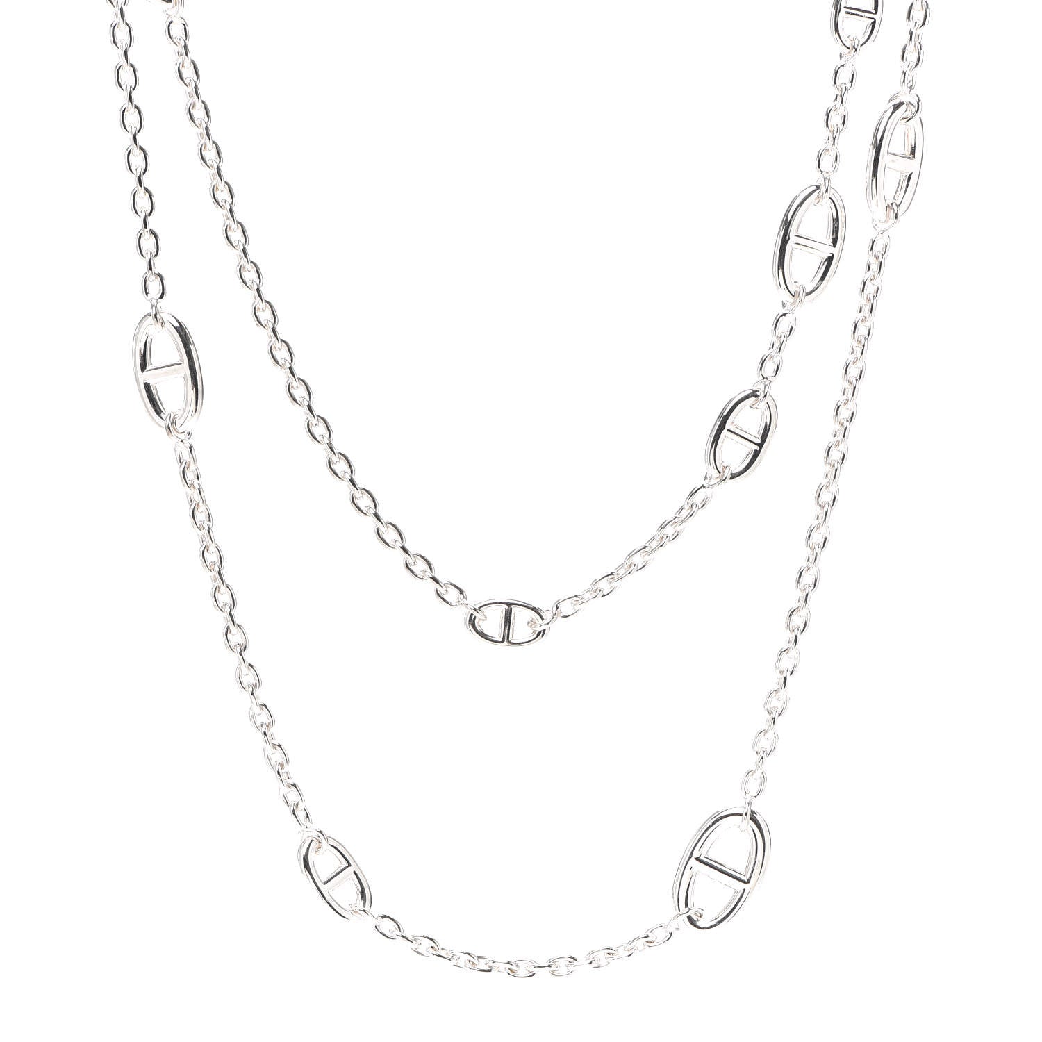 Hermes Sterling Silver Farandole Necklace 160 1 of 4