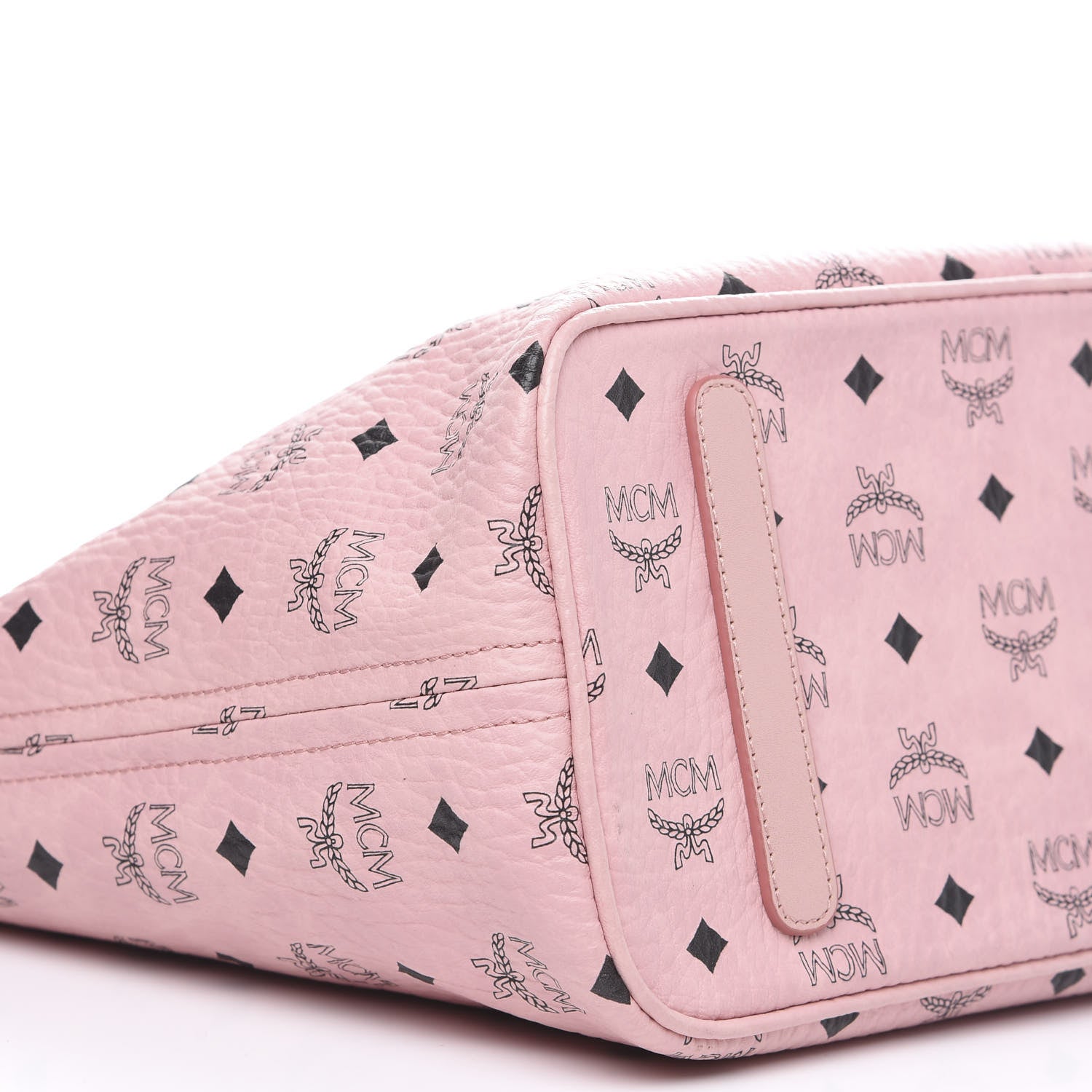 MCM Visetos Medium Anya Shopper Tote Light Pink 6 of 7