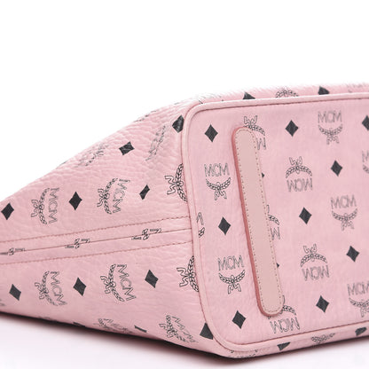 MCM Visetos Medium Anya Shopper Tote Light Pink 6 of 7