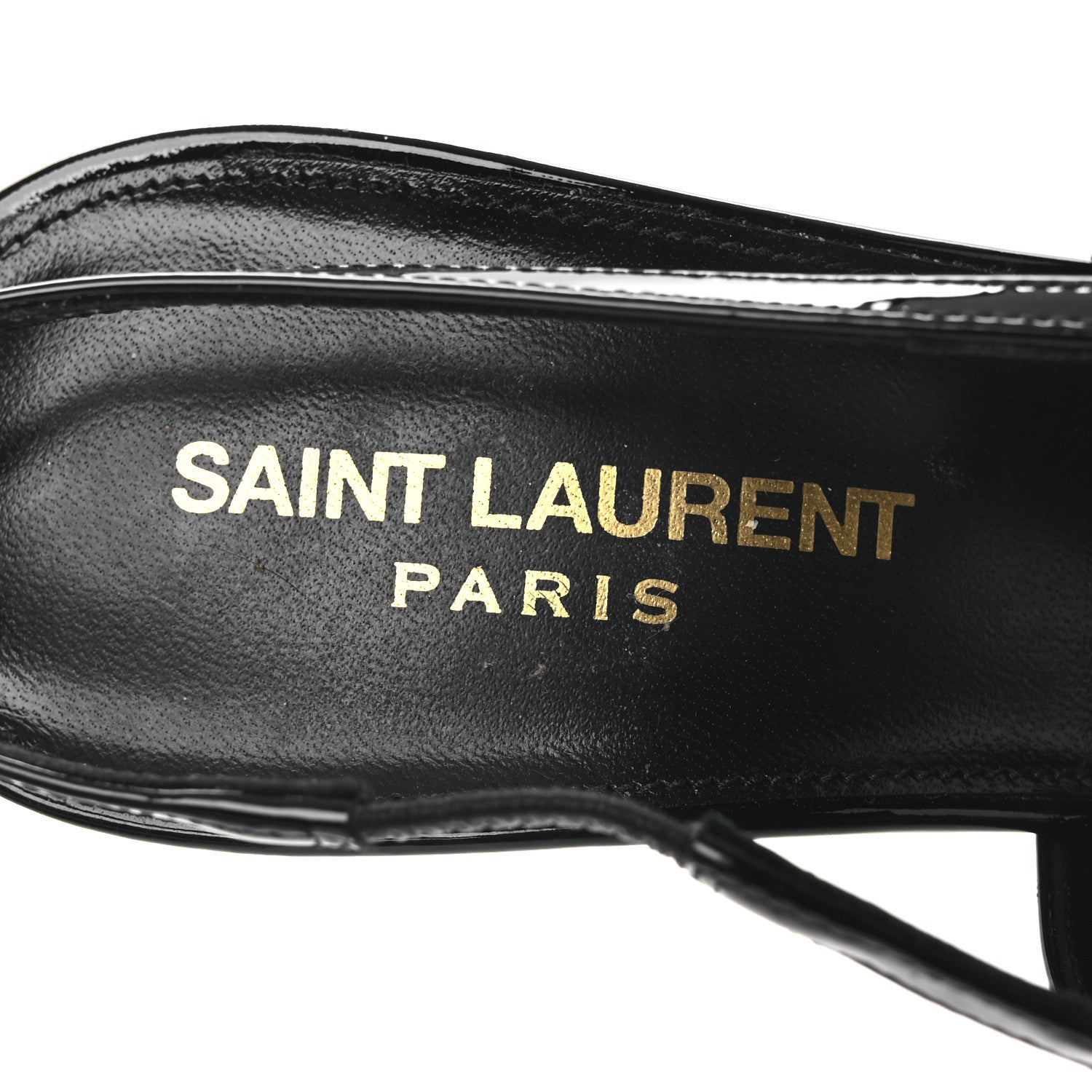Saint Laurent Vernice Grupy Madame 115mm Slingback Pumps 38 Black 9 of 13