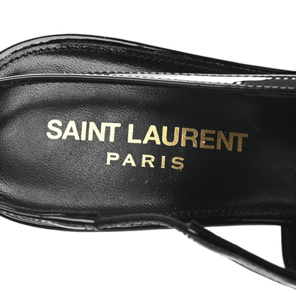 Saint Laurent Vernice Grupy Madame 115mm Slingback Pumps 38 Black 9 of 13