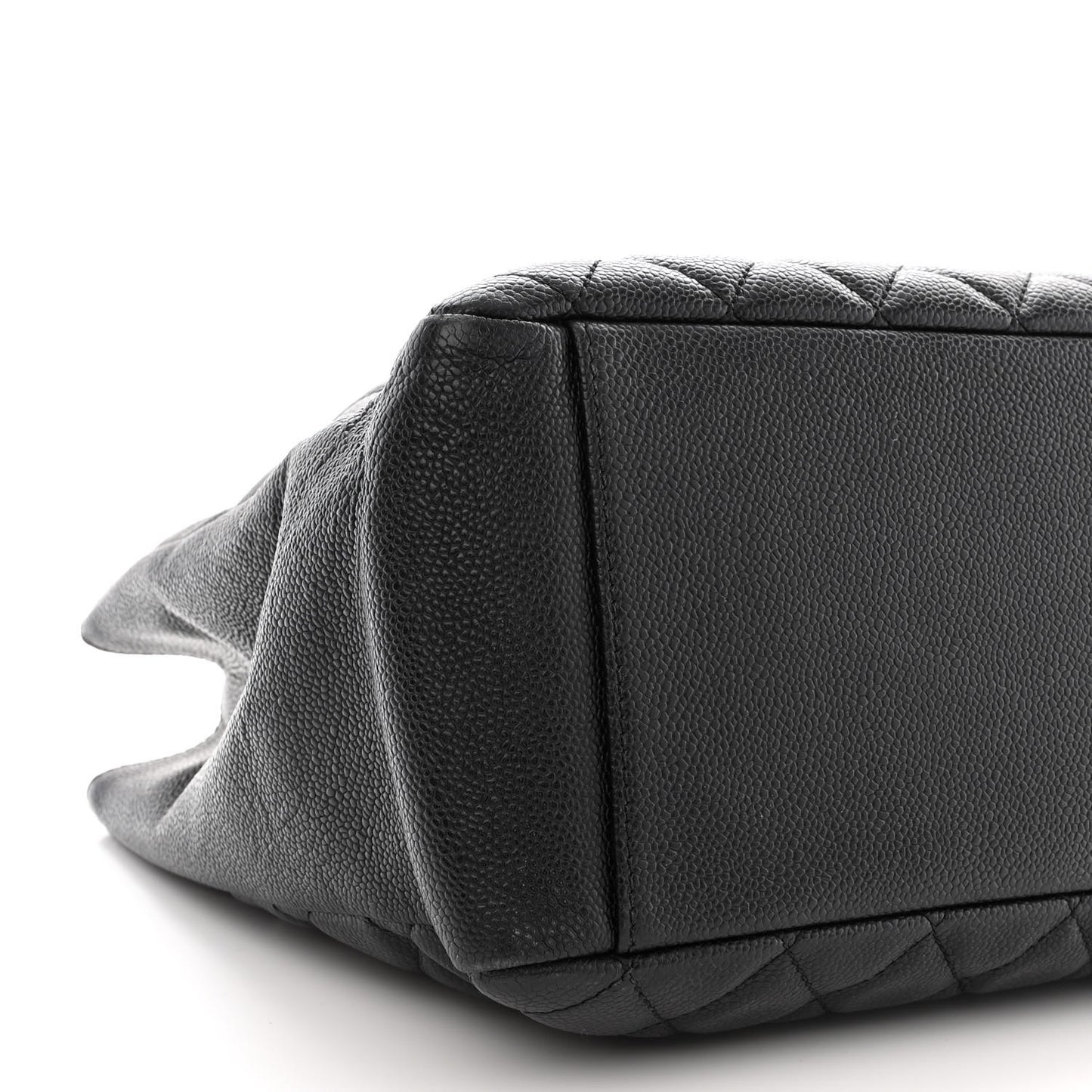 Caviar Quilted Grand Shopping Tote GST Black
