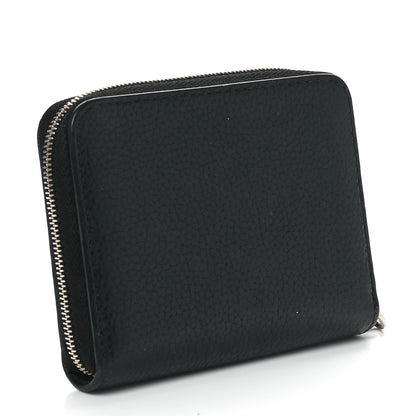 Mulberry Small Classic Grain Zip Around Purse Black 3 of 10