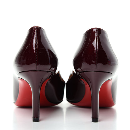 Christian Louboutin Patent Simple 70 Pumps 36.5 Burgundy 7 of 9