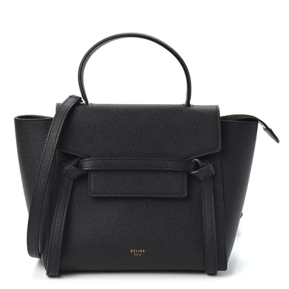 Celine Grained Calfskin Nano Belt Bag Black 1 of 10