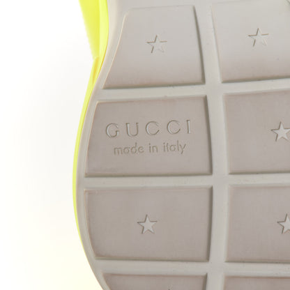 Gucci Calfskin Womens Rhyton Sneakers 40 Fluo Yellow 14 of 20