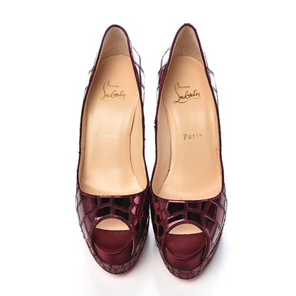Christian Louboutin Crepe Satin Sequins Sobek 140 Pumps 38 Pink 8 of 9