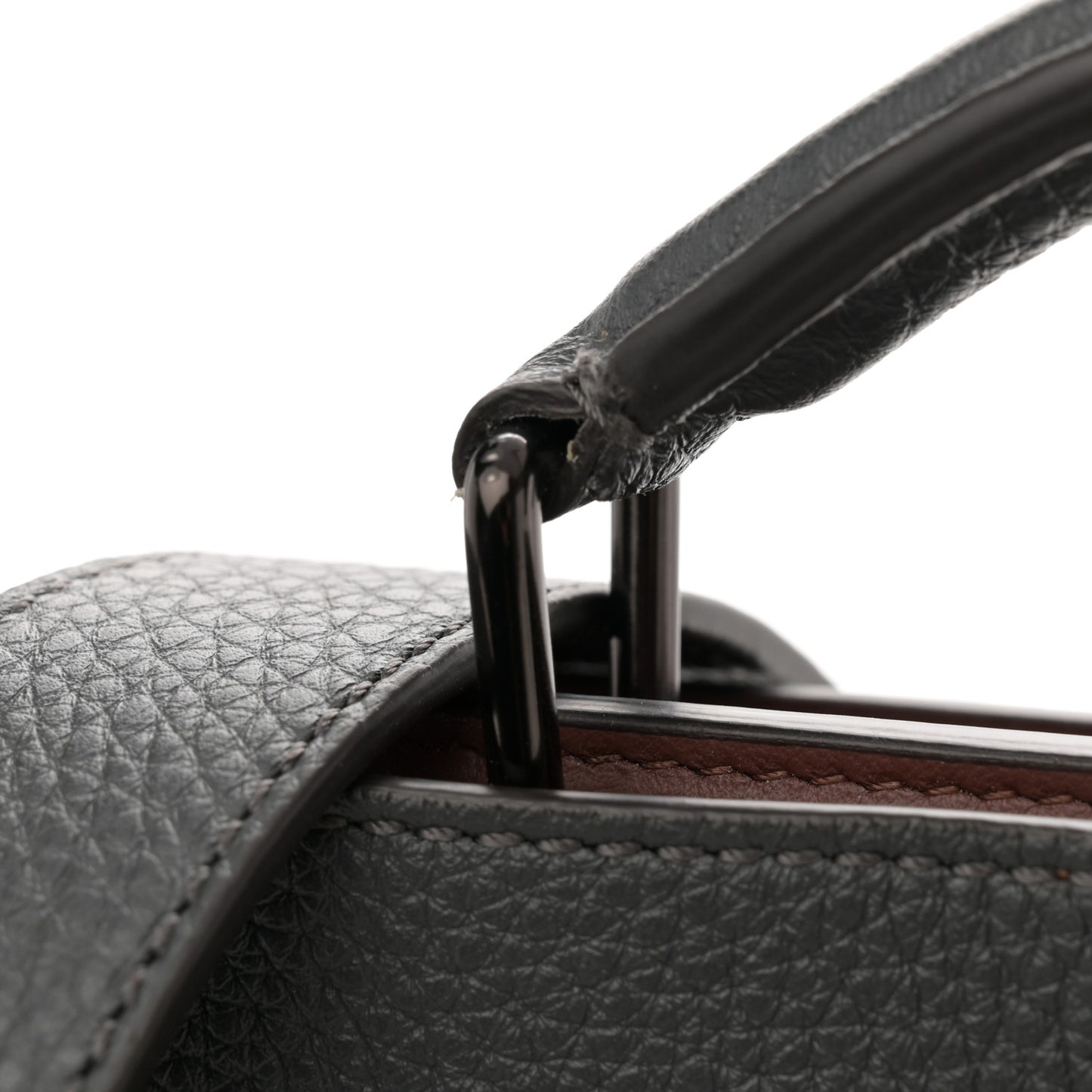 Cuoio Romano Vitello Cover Monochrome Peekaboo I SEE U Satchel